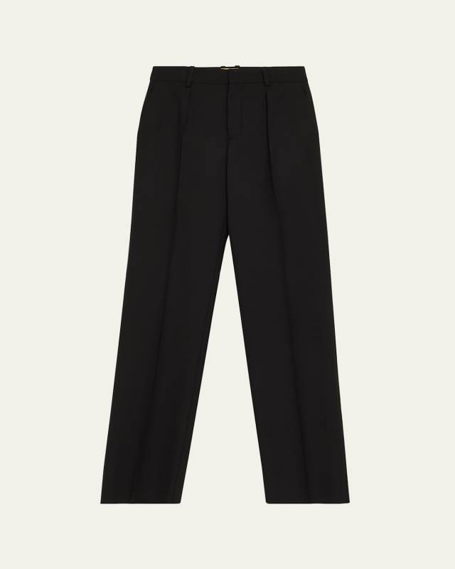 Wool Straight-Leg Suiting Trousers